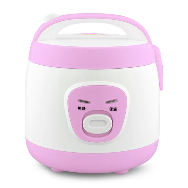 1.0L 350W Mini eletrical rice cooker Pink Color