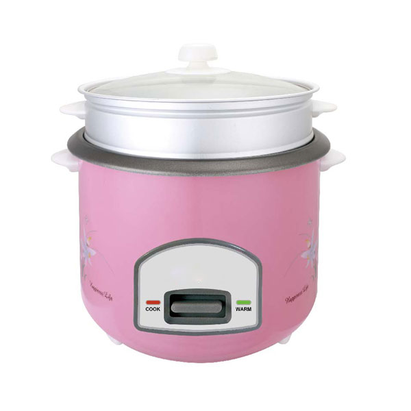 1.8L Cylinderical rice cooker with Steamer